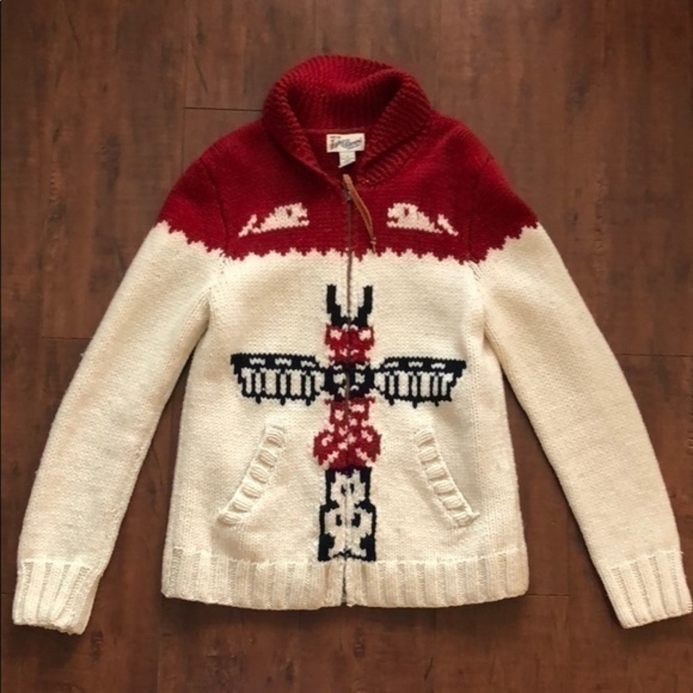 100% lambs wool Lucky brand hand knit sweater